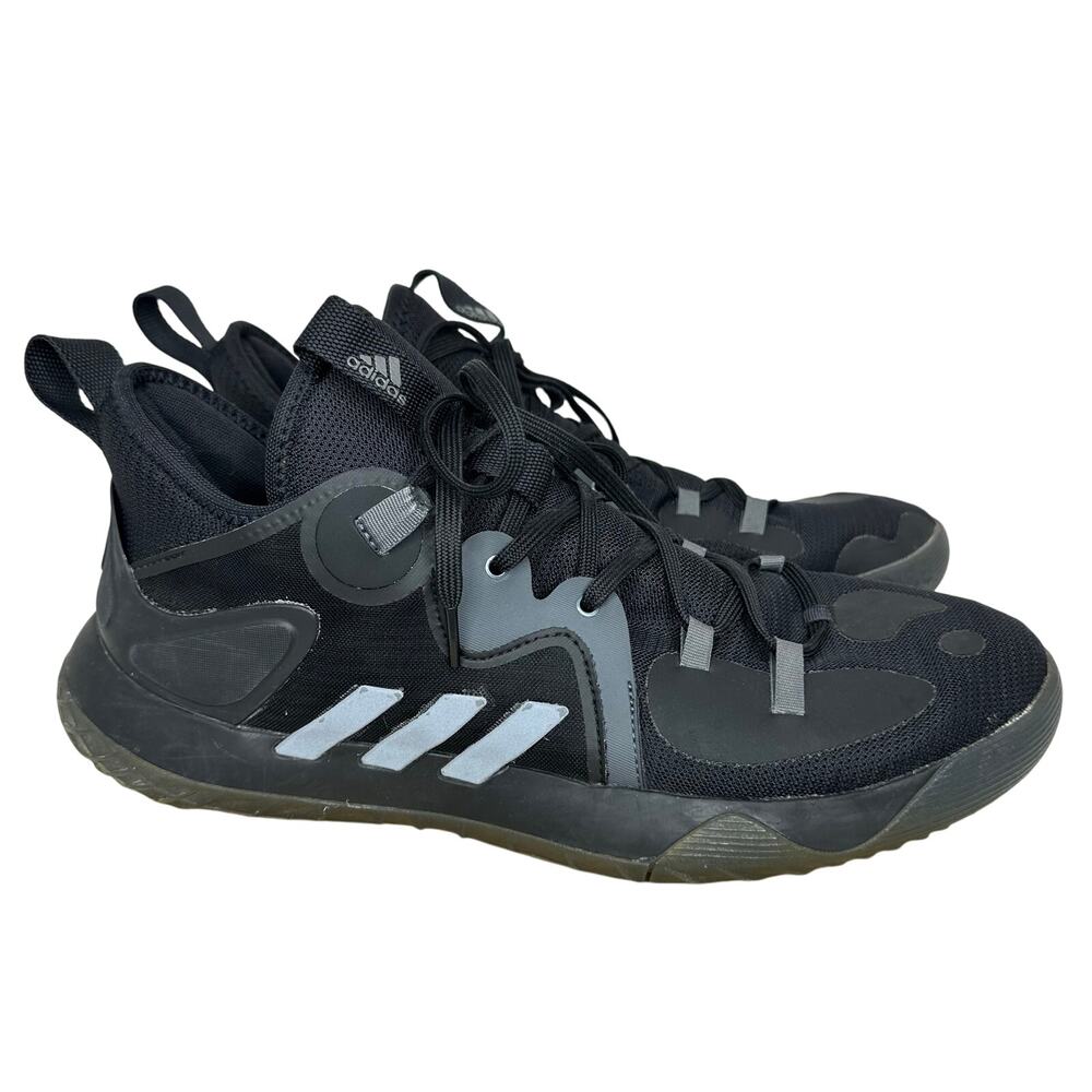 Adidas James Harden Stepback 2 Basketball Black Sneaker Shoes Mens Size 11.5